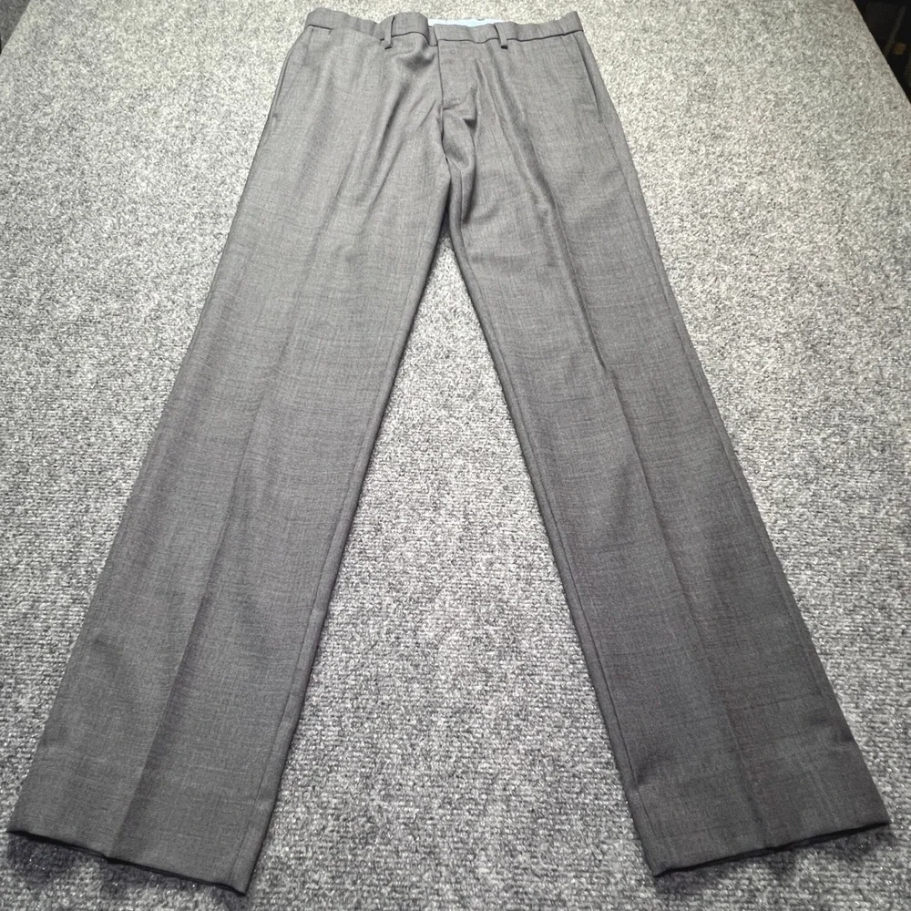Banana Republic Slim Fit Charcoal Gray 100% Wool Dress Pants 31x32 175360-00